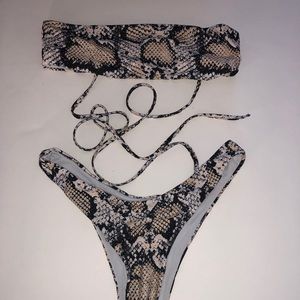 Zaful snakeskin bikini